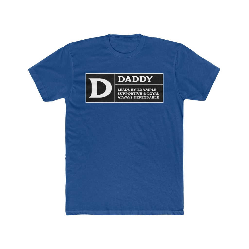 Rated D for Daddy Fitted Tee