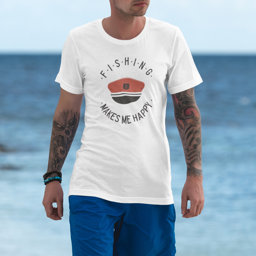 Happy Fisherman Fitted Tee